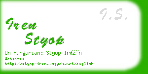 iren styop business card